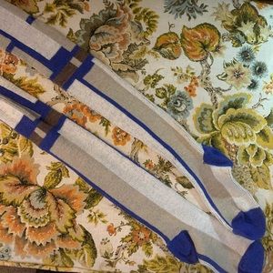 Wool blend color block tights NWOT